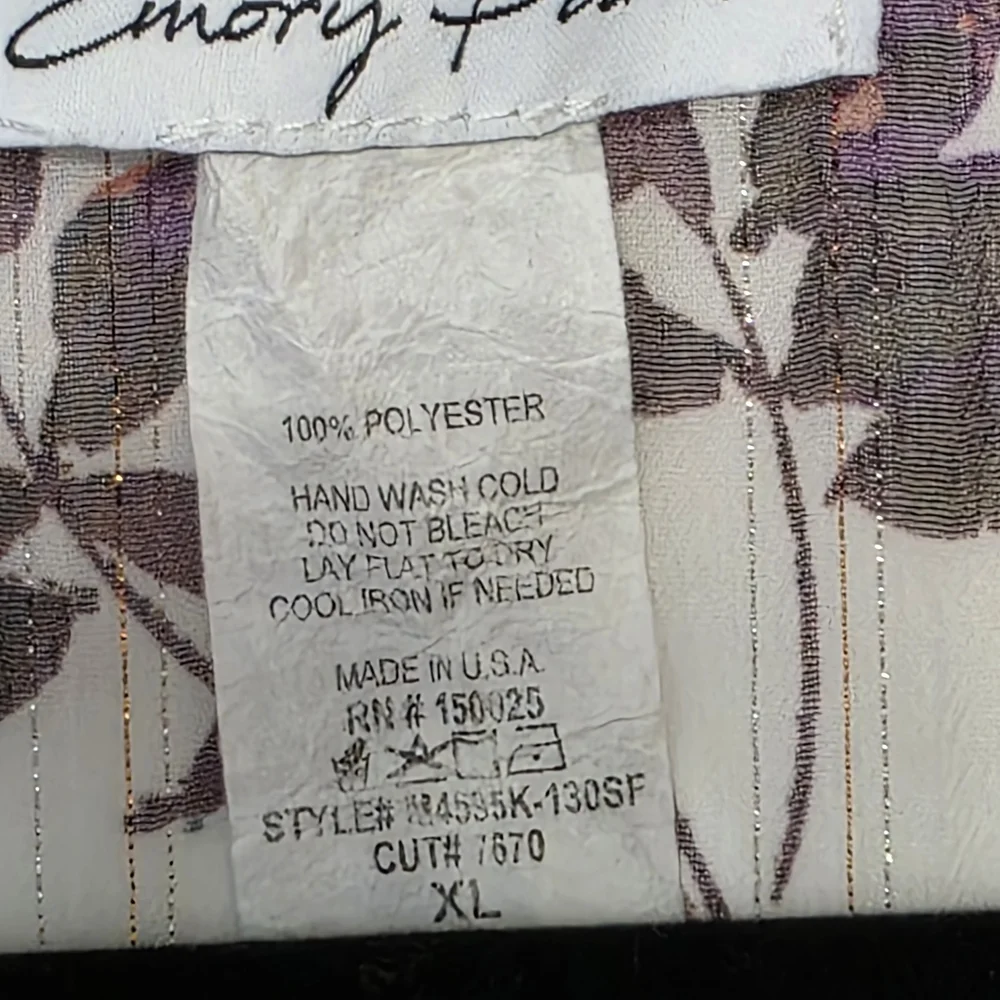 Emory Park Sheer Floral Kimono - Floral with Shimmery Threads - Picture 4 of 4